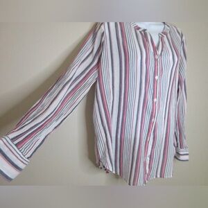 Liz Claiborne Multicolor Striped Casual Shirt